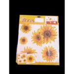 ستيكر لاصق بتصميم على شكل ورد أصفر لتزيين المنزل والأجهزة الكهربائية