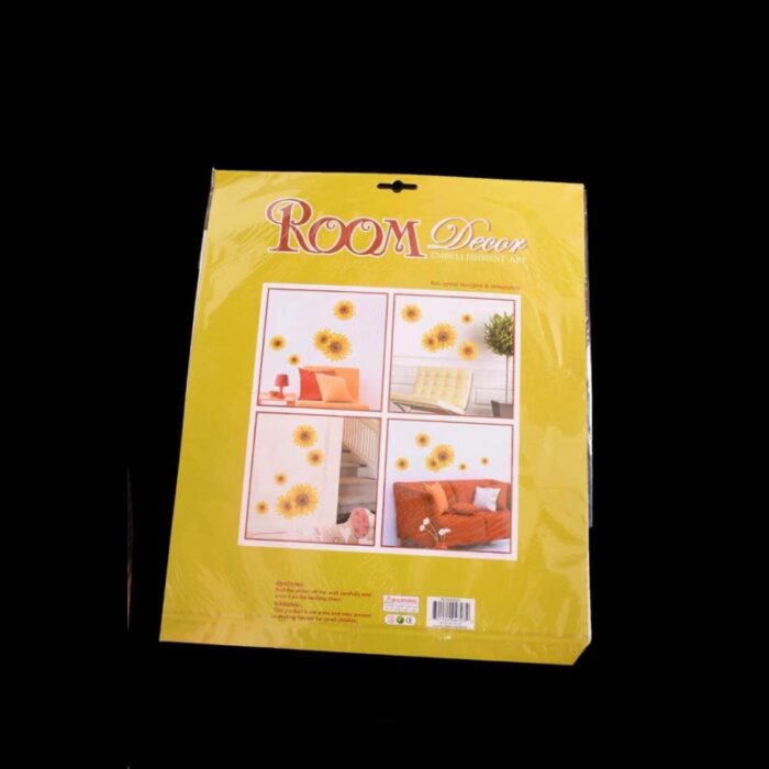 ⁦ستيكر لاصق بتصميم على شكل ورد أصفر لتزيين المنزل والأجهزة الكهربائية⁩ - الصورة ⁦2⁩