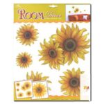 ⁦ستيكر لاصق بتصميم على شكل ورد أصفر لتزيين المنزل والأجهزة الكهربائية⁩ - الصورة ⁦3⁩