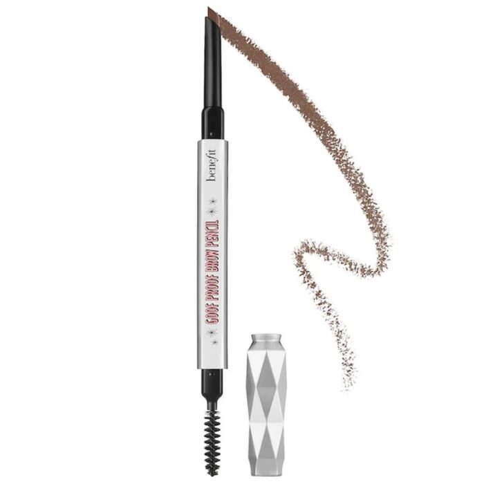 ⁦Benefit Cosmetics Goof Proof Easy Shape & Fill Eyebrow Pencil Shade 3 - Warm Light Brown - قلم رسم الحواجب جوف بروف 3 بني فاتح⁩ - الصورة ⁦2⁩