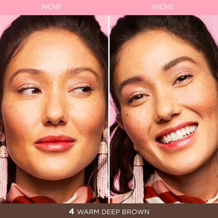 ⁦Benefit Cosmetics Gimme Brow+ Volumizing Eyebrow Gel 4 Mini Warm Deep Brown - جل حواجب جيمي ميني براو + بني غامق دافئ 4⁩ - الصورة ⁦5⁩