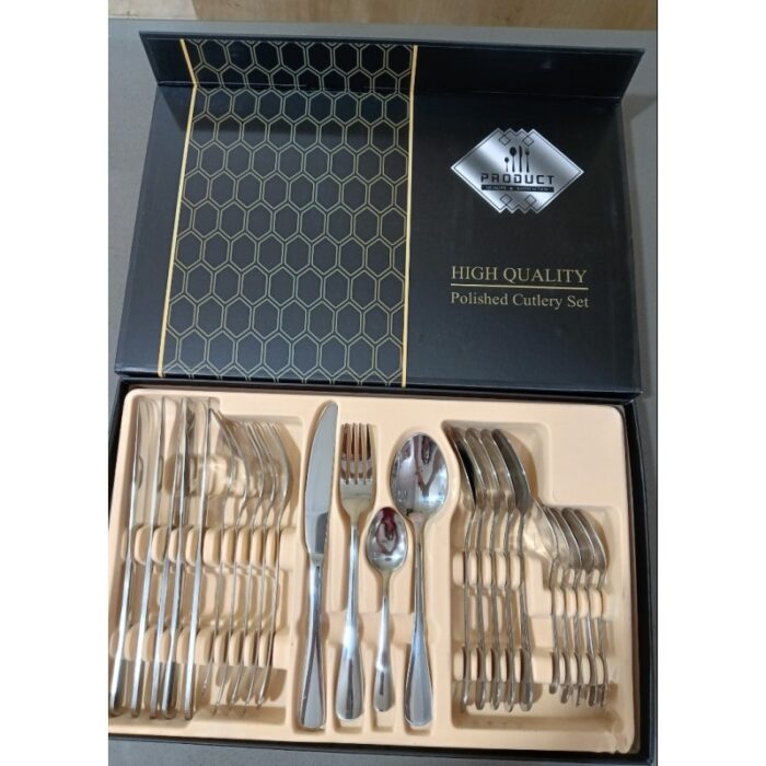 ⁦طقم 24 قطعة شوك معالق سكاكين⁩ - الصورة ⁦3⁩