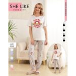 بيجامة ستاتي قطعتين من She Like