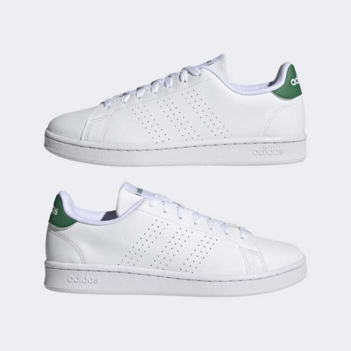 ⁦adidas Men's Advantage Shoes - White - حذاء اديداس ادفانتج للرجال لون أبيض⁩ - الصورة ⁦7⁩
