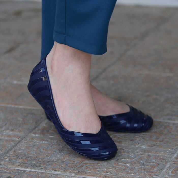 ⁦حذاء باليه ستاتي لون كحلي⁩ - الصورة ⁦2⁩