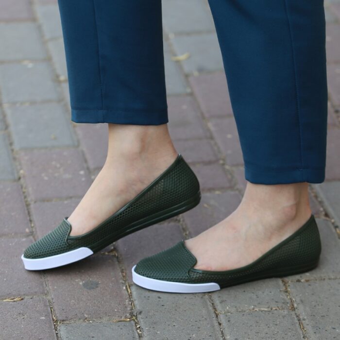 10322309_67db785558718 حذاء باليه ستاتي لون أخضر - الصورة 1