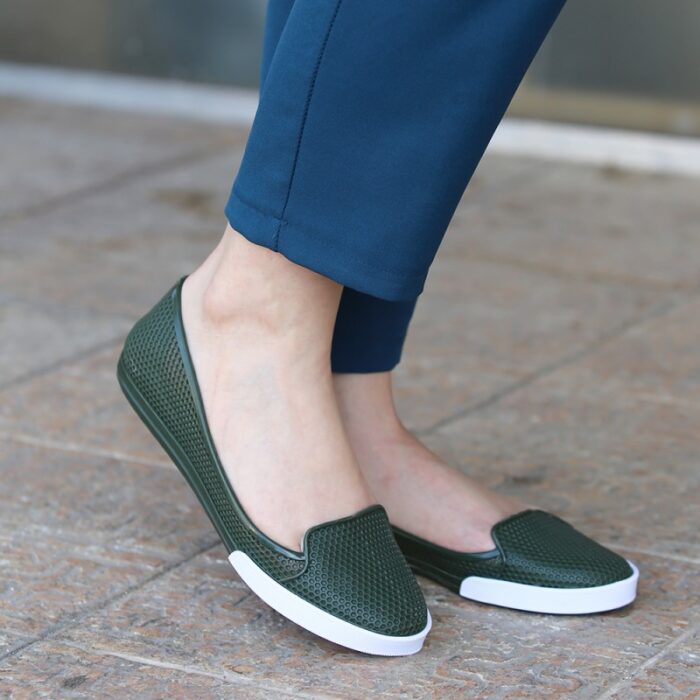 ⁦حذاء باليه ستاتي لون أخضر⁩ - الصورة ⁦2⁩