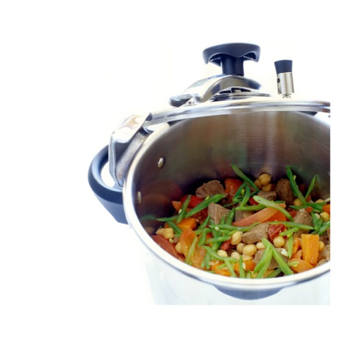 ⁦طنجرة ضغط سلمبوس برتغالي ستانليس ستيل ثقيلة 12لتر⁩ - الصورة ⁦2⁩