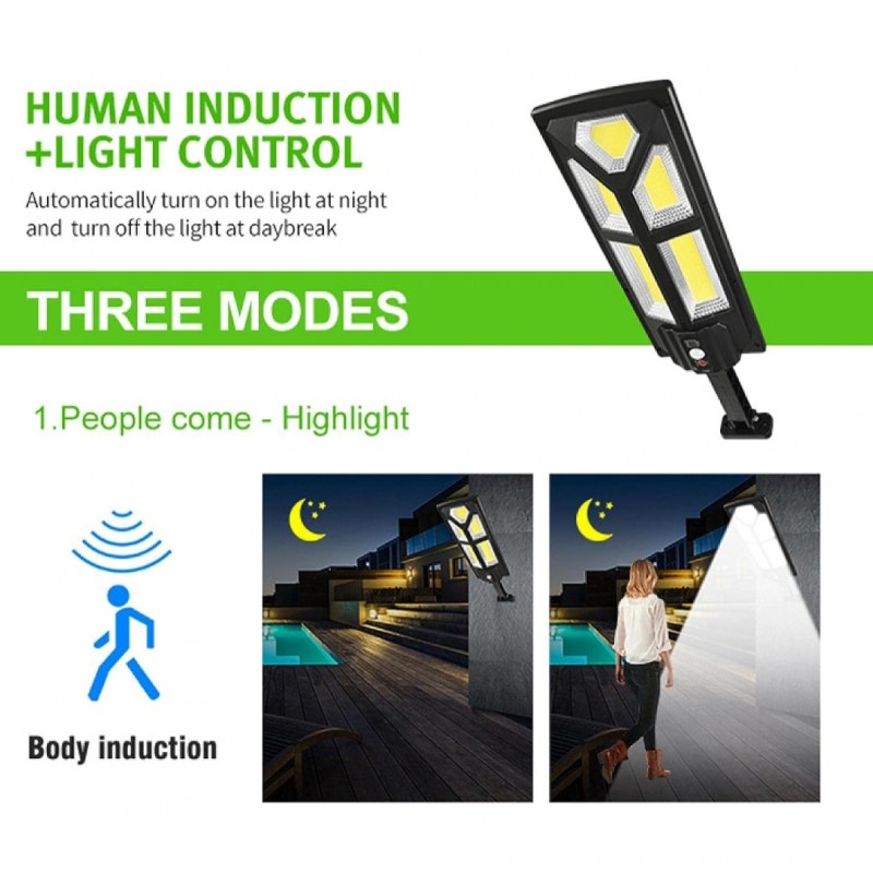 ⁦كشاف طاقة شمسية بحساس وريموت تحكم قدرة 50 واط⁩ - الصورة ⁦1⁩