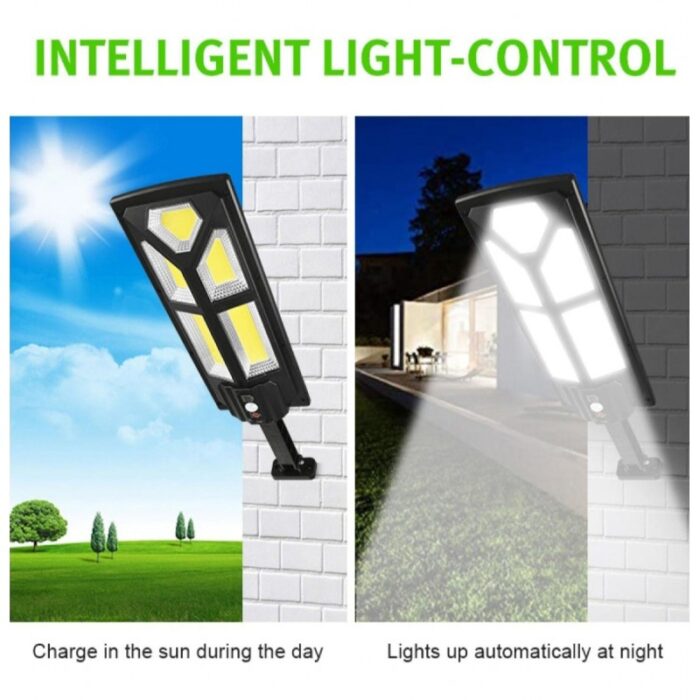 ⁦كشاف طاقة شمسية بحساس وريموت تحكم قدرة 50 واط⁩ - الصورة ⁦2⁩