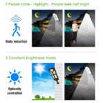 ⁦كشاف طاقة شمسية بحساس وريموت تحكم قدرة 50 واط⁩ - الصورة ⁦3⁩