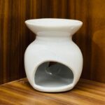 ⁦مبخرة بورسلان ابيض حجم صغير نجمة وهلال⁩ - الصورة ⁦4⁩