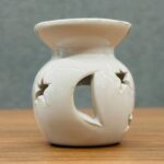 ⁦مبخرة بورسلان ابيض حجم صغير نجمة وهلال⁩ - الصورة ⁦5⁩