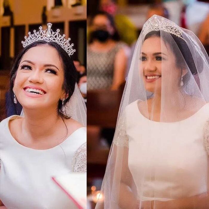 ⁦تاج لون فضي للمناسبات حجم كبير⁩ - الصورة ⁦2⁩