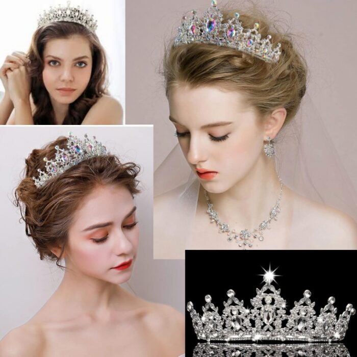 ⁦تاج لون فضي للمناسبات حجم كبير⁩ - الصورة ⁦4⁩