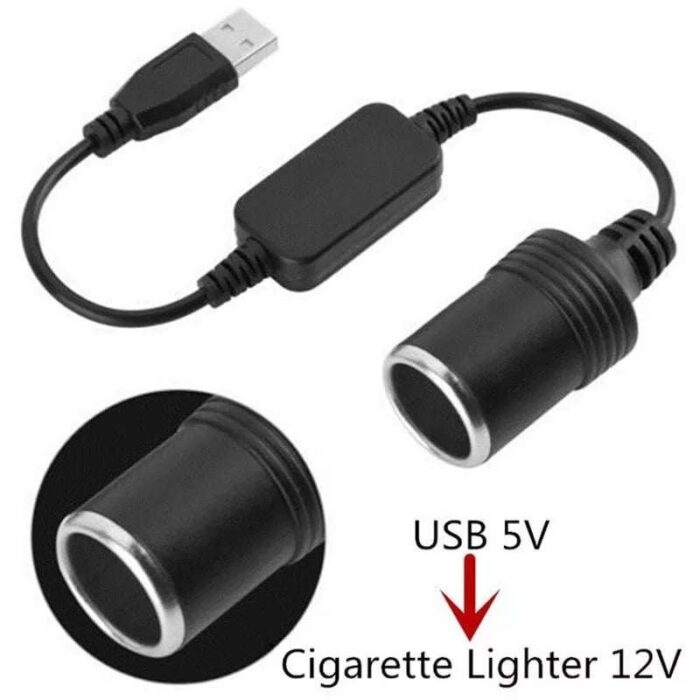⁦محول مدخل قداحة الى USB من 5V الى 12V⁩ - الصورة ⁦2⁩