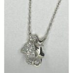 ⁦سنسال فضة القطتين عيار 925⁩ - الصورة ⁦2⁩