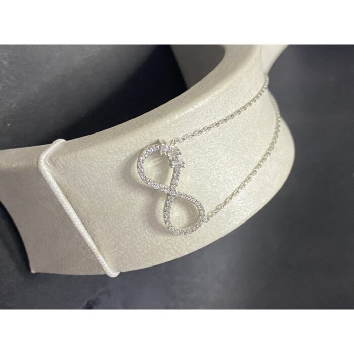 ⁦سنسال فضة انفنتي محجر عيار925⁩ - الصورة ⁦3⁩