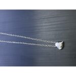 ⁦سنسال فضة قلب داخله خرزة عيار925⁩ - الصورة ⁦3⁩