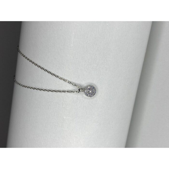 ⁦سنسال فضة دائرة محجر عيار925⁩ - الصورة ⁦1⁩