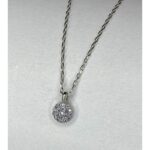 ⁦سنسال فضة دائرة محجر عيار925⁩ - الصورة ⁦2⁩