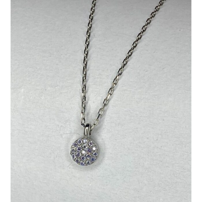 ⁦سنسال فضة دائرة محجر عيار925⁩ - الصورة ⁦2⁩