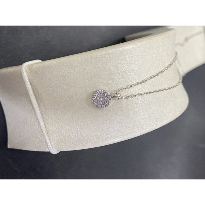 ⁦سنسال فضة دائرة محجر عيار925⁩ - الصورة ⁦3⁩