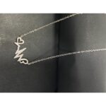 ⁦سنسال فضة نبض مع قلبين عيار925⁩ - الصورة ⁦2⁩