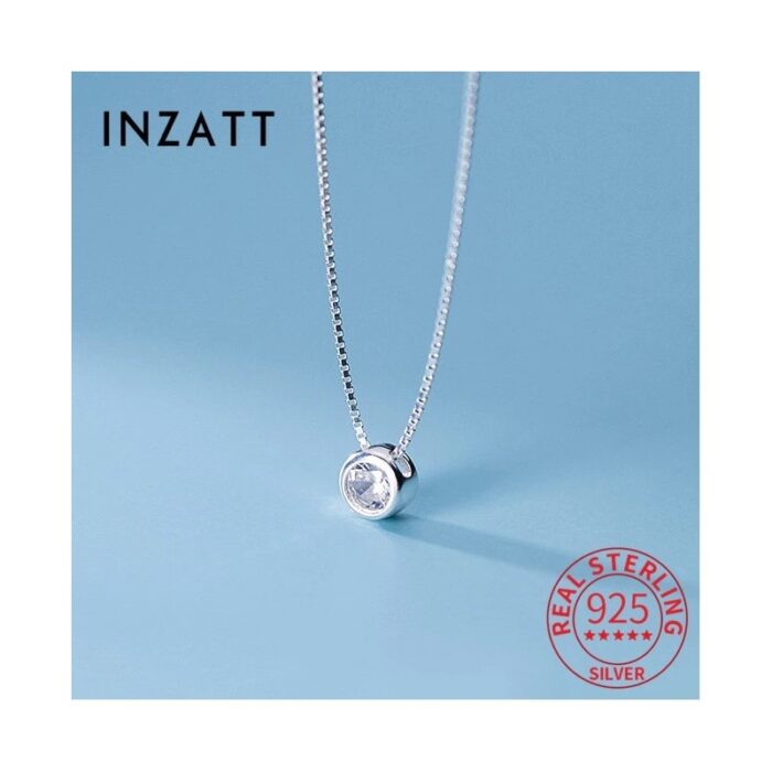 ⁦سنسال فضة دائرة بخرزة عيار925⁩ - الصورة ⁦3⁩