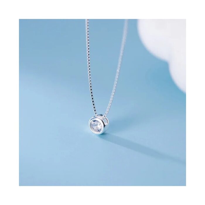 ⁦سنسال فضة دائرة بخرزة عيار925⁩ - الصورة ⁦5⁩