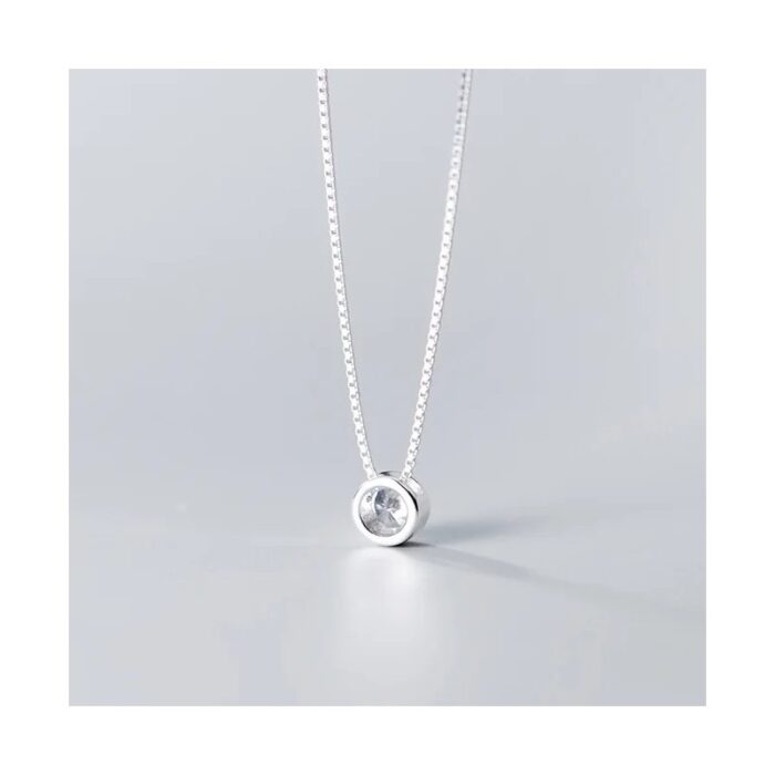 ⁦سنسال فضة دائرة بخرزة عيار925⁩ - الصورة ⁦6⁩