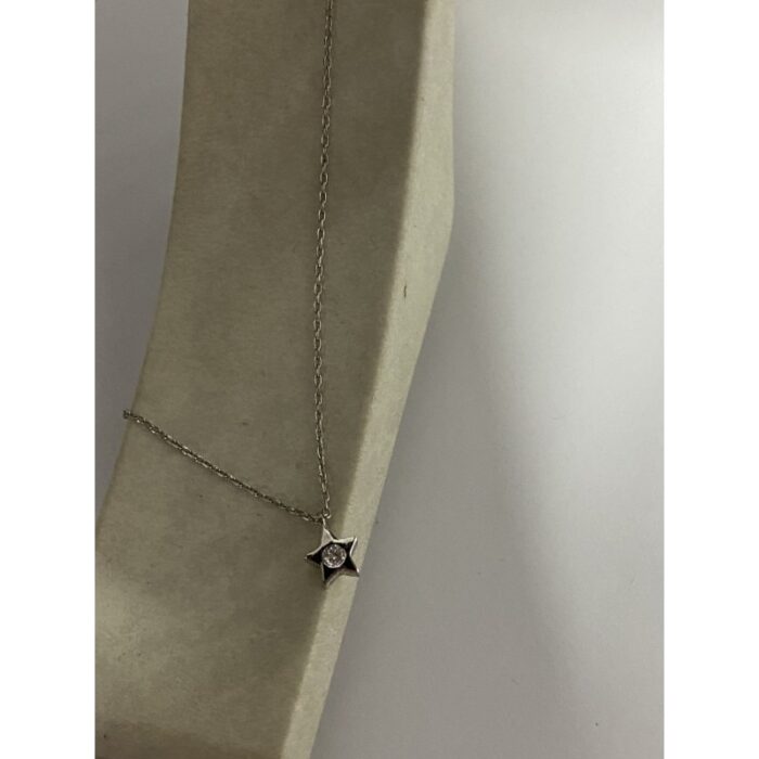 ⁦سنسال فضة نجمة داخله خرزة عيار925⁩ - الصورة ⁦3⁩