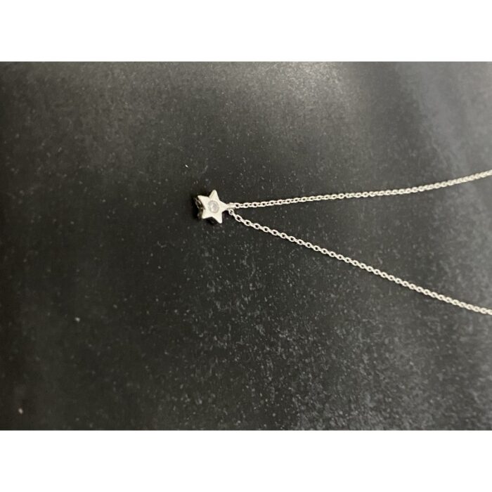 ⁦سنسال فضة نجمة داخله خرزة عيار925⁩ - الصورة ⁦5⁩