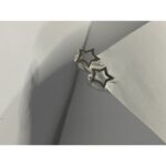 ⁦حلق فضة دبلة نجمة عيار 925⁩ - الصورة ⁦4⁩