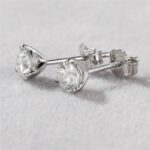 ⁦حلق فضة خرزة صغير قطر 5ملم عيار 925⁩ - الصورة ⁦5⁩