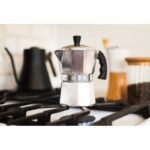 غلاية اسبرسو المنيوم  عالغاز ..حجم كبير  ل 12 فنجان اسبرسو