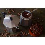 ⁦غلاية اسبرسو المنيوم  عالغاز ..حجم كبير  ل 12 فنجان اسبرسو⁩ - الصورة ⁦5⁩