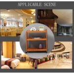 ⁦ترولي/ عرباية خشب ثلاث طبقات قياس 50*30وارتفاع 82⁩ - الصورة ⁦7⁩