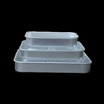 طقم 3صواني المنيوم مستطيل