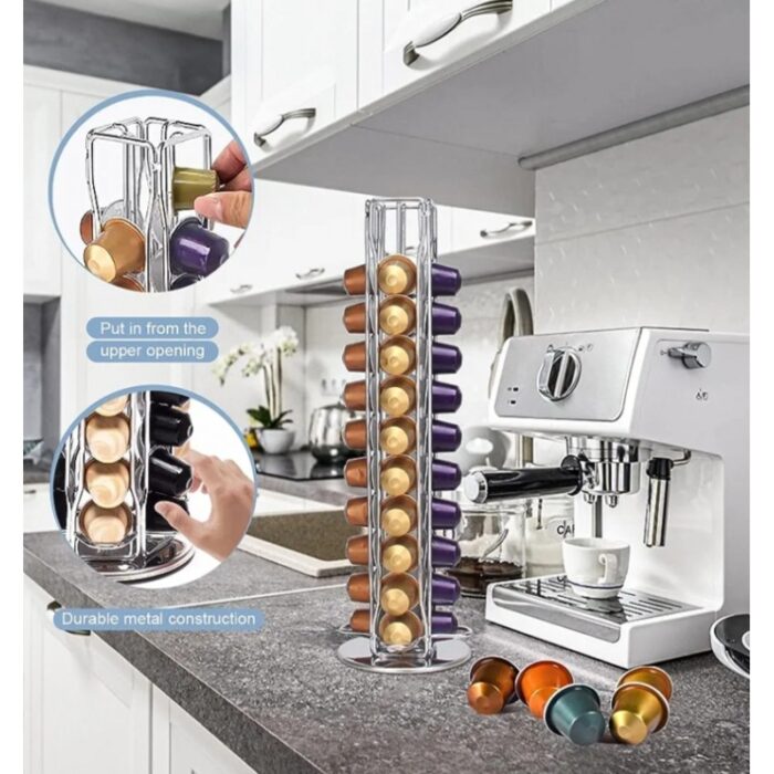 ⁦ستاند كبسولات القهوة نوع نيسبريسو يتسع لغاية 40 كبسولة⁩ - الصورة ⁦2⁩