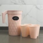 ⁦شاف عصير بلاستيك مع غطاء واربع كاسات⁩ - الصورة ⁦7⁩