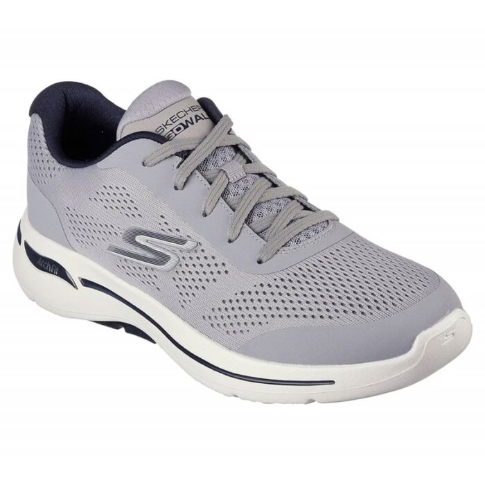 10322737_67db7a4888171 Skechers Men's GOwalk Arch Fit Shoes - حذاء سكيتشرز جو ووك آرتش فيت للرجال لون رمادي - الصورة 1
