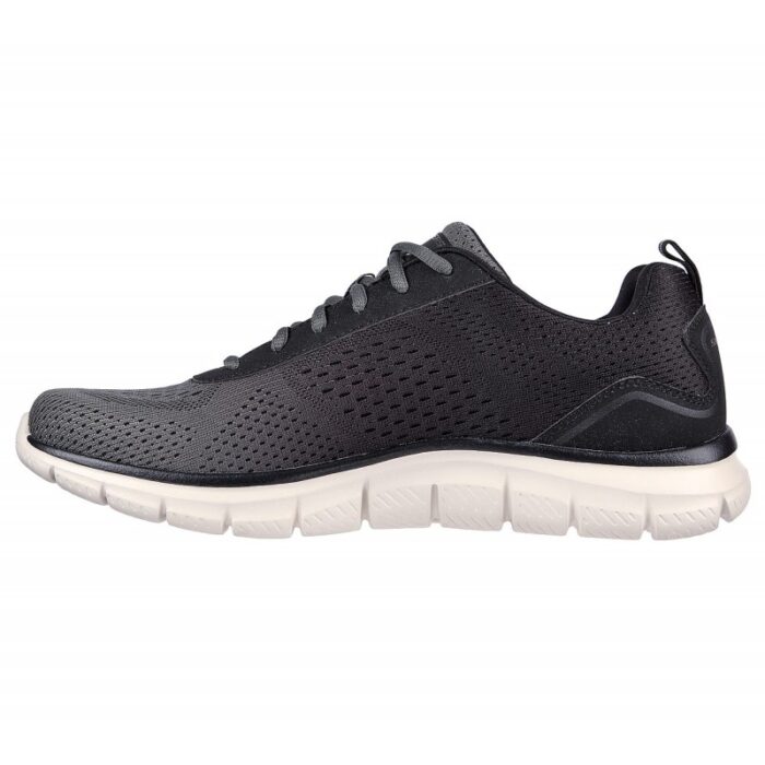 ⁦Skechers Men's Track - Ripkent Shoes - حذاء سكيتشرز تراك- ريبيكنت للرجال لون رمادي وأسود⁩ - الصورة ⁦5⁩
