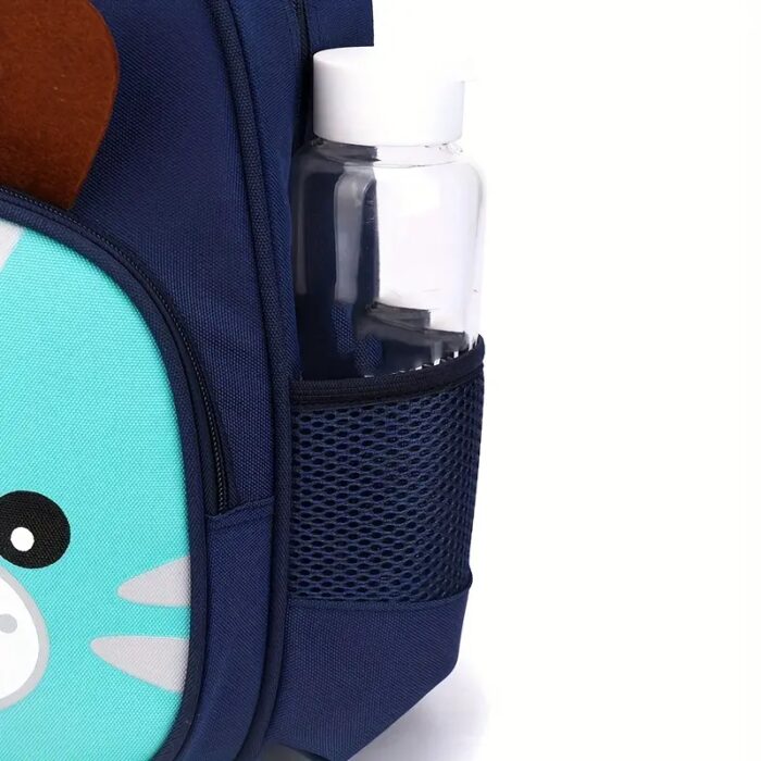 ⁦Children's backpack Kindergarten  - شنطة روضة صغير حجم 12 انش لون كحلي وتركواز⁩ - الصورة ⁦9⁩