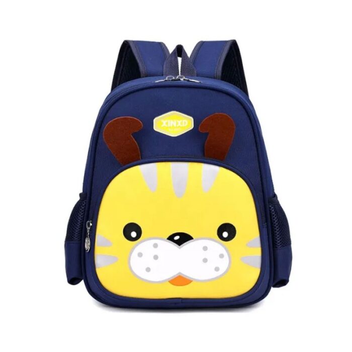 ⁦Children's backpack Kindergarten  - شنطة روضة صغير حجم 12 انش لون كحلي وأصفر⁩ - الصورة ⁦2⁩