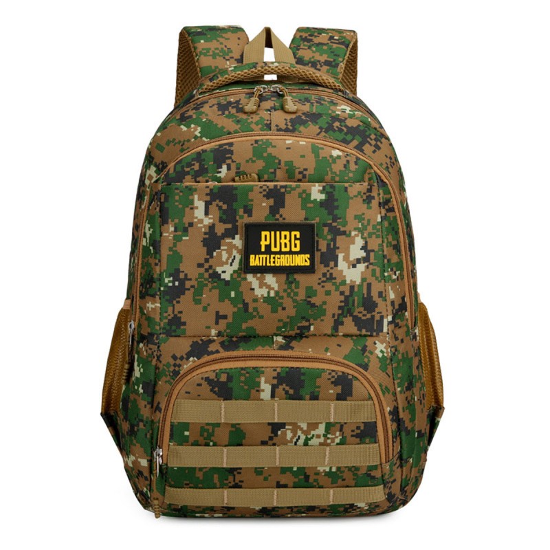 ⁦PUBG Tactical Backpack - شنطة وحقيبة ظهر لعبة بابجي متعددة الاستخدام للأعمال وللمدارس لون أخضر مموه⁩ - الصورة ⁦1⁩