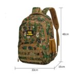 ⁦PUBG Tactical Backpack - شنطة وحقيبة ظهر لعبة بابجي متعددة الاستخدام للأعمال وللمدارس لون أخضر مموه⁩ - الصورة ⁦3⁩