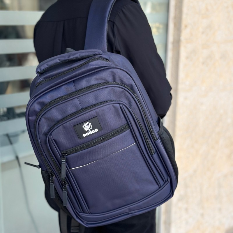 ⁦شنطة مدرسة 16 انش لون كحلي⁩ - الصورة ⁦1⁩