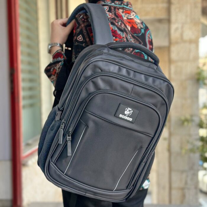 10323057_67db7b7ddbdfc شنطة مدرسة 16 انش لون رمادي - الصورة 1