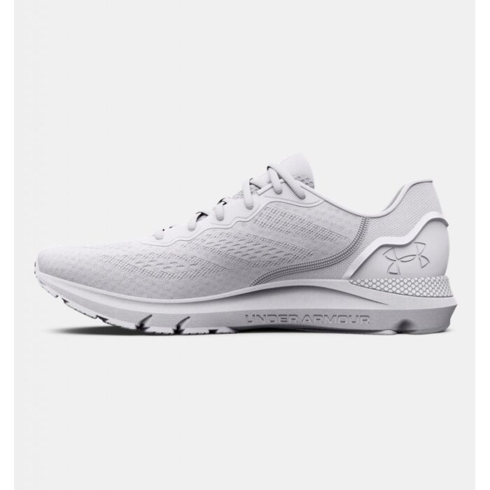 ⁦Under Armour Men's HOVR Sonic 6 Running Shoes - حذاء أندر آرمر هوفر ستونيك 6 رانينج للرجال لون أبيض وفضي⁩ - الصورة ⁦2⁩